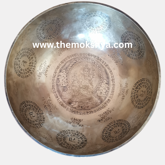 P-etching- Green Tara Singing Bowl